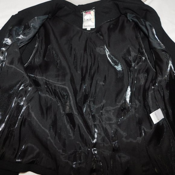 Yoana Baraschi Womens L Black Sparkle Detail Blazer - Picture 11 of 15